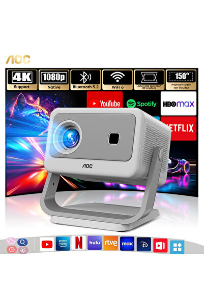 Aoc -Portable-Projector|1080P-Resolution|15000-Lumen-Brightness