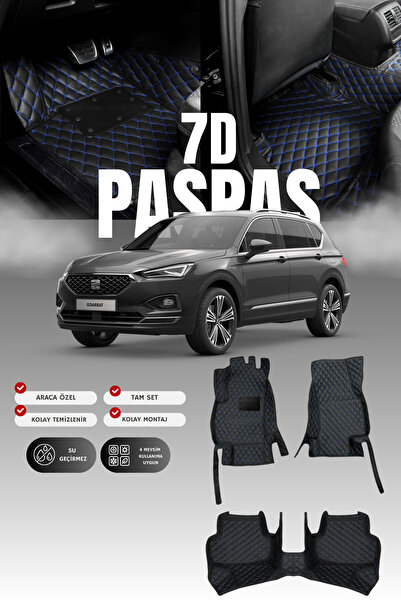 stiloto سجادة أرضية للسيارة من الجلد 7D لسيارة سيات تاراكو (2018 وما بعدها) |...