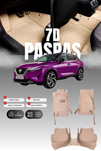 stiloto سجادة أرضية جلدية لسيارة نيسان قاشقاي إي-باور (2021 وما بعدها) بتصميم...