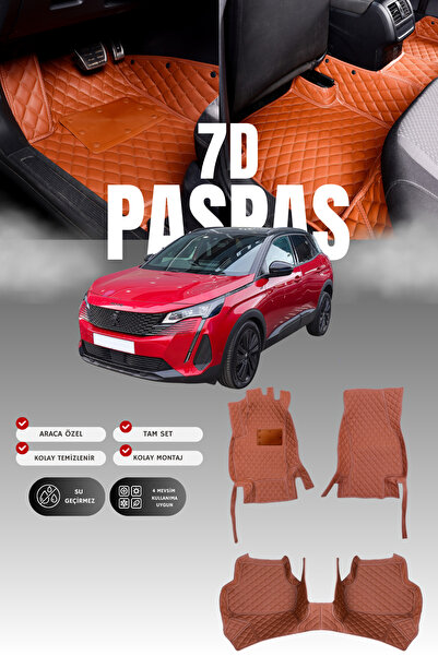 stiloto دواسة سيارة جلدية سباعية الأبعاد لبيجو 3008 (2020-2023) |   حماية كام...