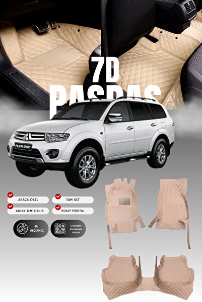 stiloto دواسة سيارة جلدية من ميتسوبيشي باجيرو (2008-2015) بتصميم 7D |   حماية...