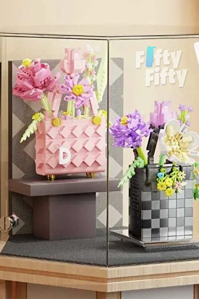 Vagonlife Panlos BOUTIQUE Serisi Pembe Çanta Figürü 572 Parça Oyuncak Yapım Seti -FFP1076