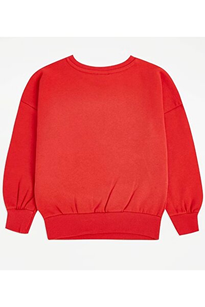 Çipil Red New Year's Sequined Sweatshirt
