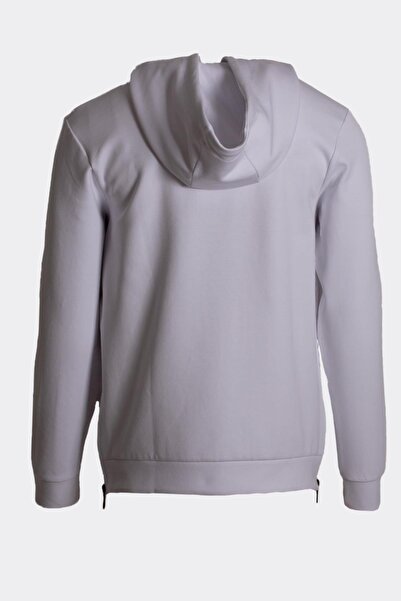 NCS Men's Sweatshirt Hooded Side Zipper Detailed Sportswear White 1658