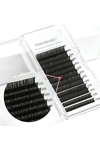 NAGARAKU Extensii Gene Flat Matte Ellipse D020-Mix