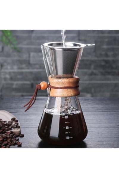 Seven Two Seven Glass Coffee Dripper - Daily Companion, Heat-Resistant, 600 ml