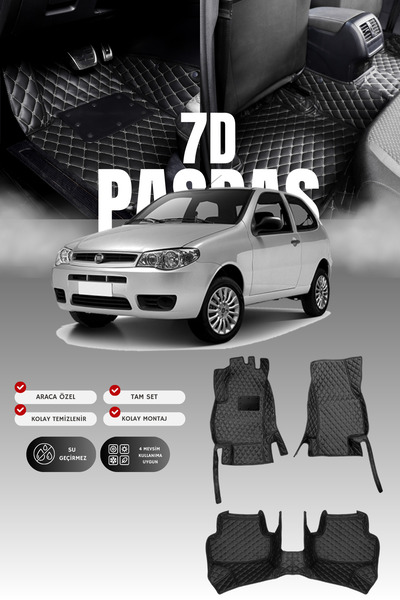 stiloto Fiat Palio (1997-2012) 7D Deri Havuzlu Oto Paspas | Tam Koruma,Araca ...
