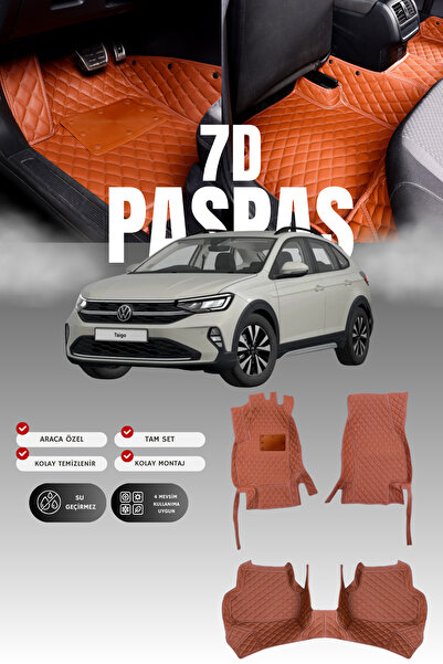 stiloto فولكس فاجن تايجو (2022 وما بعده) حصيرة أرضية للسيارة من الجلد 7D |   ...