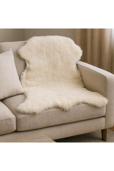 LİDYA DERİ Gerçek Kuzu Postu Dekoratif Halı,Zemin Dekor,Evcil Hayvan Yatağı