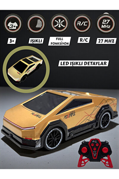 YILDIRIM OYUNCAK Uzaktan Kumandalı Led Işıklı Full Fonksiyon 22 cm Tesla Işık...