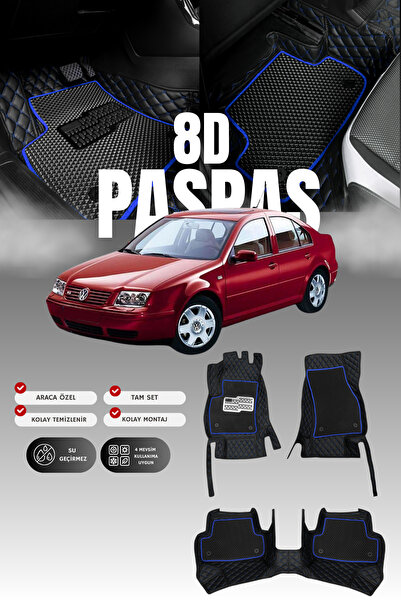 stiloto فولكس فاجن بورا (1999-2005) سجادة أرضية للسيارة من الجلد 8D |   حماية...