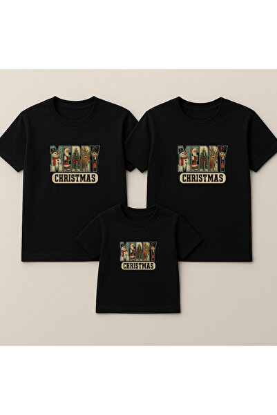 MODA مجموعة تي شيرت السنة الجديدة وعيد الميلاد وسانتا كلوز لعام مطبوع للأم وا...