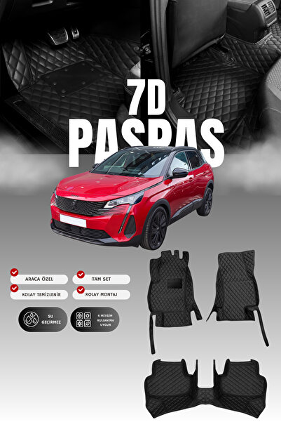 stiloto دواسة سيارة جلدية سباعية الأبعاد لبيجو 3008 (2020-2023) |   حماية كام...