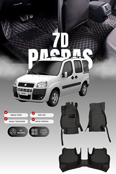 stiloto دواسة سيارة جلدية لسيارة فيات دوبلو (2000-2009) بتصميم حوض سباحة 7D |...