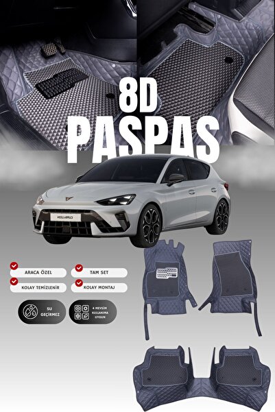 stiloto سجادة أرضية للسيارة من الجلد لسيارة كوبرا ليون (2020 وما بعدها) 8D | ...