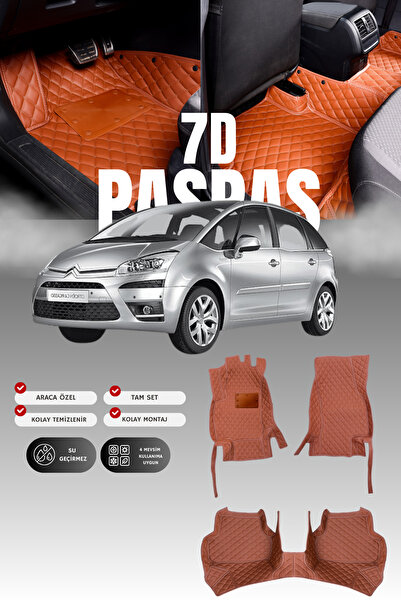 stiloto سجادة أرضية للسيارة من الجلد لسيتروين سي4 بيكاسو (2006-2013) 7D |   ح...