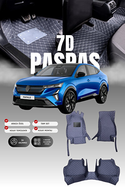 stiloto سجادة أرضية للسيارة من الجلد 7D لسيارة رينو رافال (2024 وما بعدها) | ...