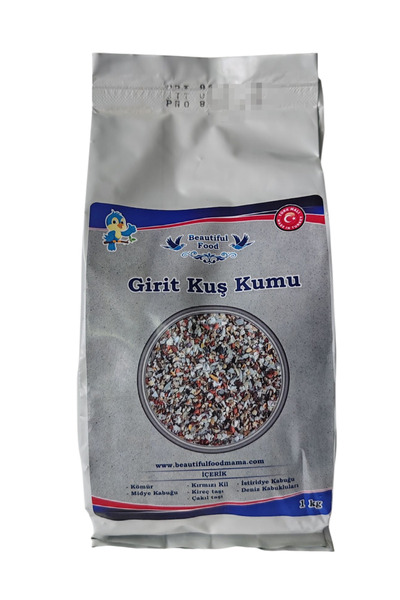 BEAUTİFULFOOOD Beautiful Food Mama 1 kg Grit Kuş Kumu (Kömür, Kırmızıkil, Mid...