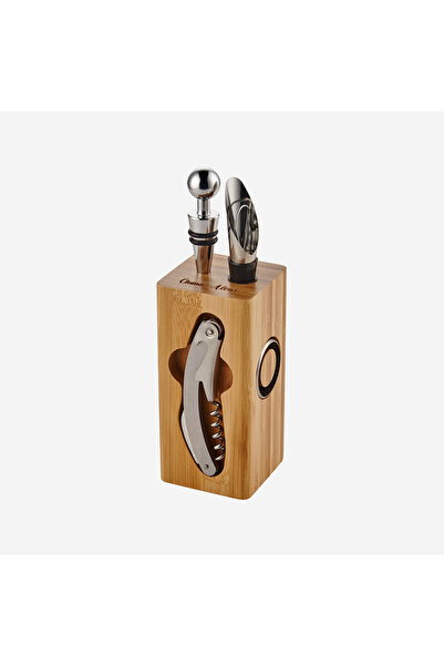 CHIARA ALESSI Acacia Elegance Brown Bamboo Corkscrew
