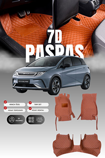 stiloto سجادة أرضية للسيارة من الجلد 7D لسيارة BYD Dolphin (2021 وما بعدها) |...