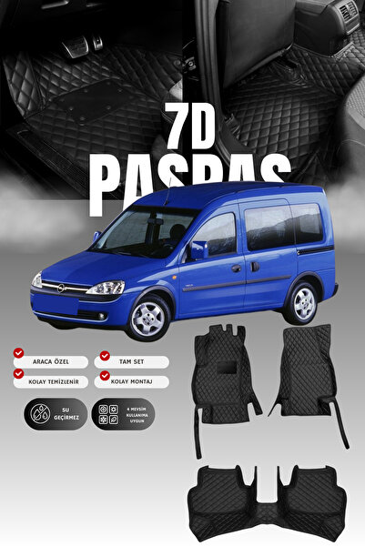 stiloto سجادة أرضية جلدية للسيارة أوبل كومبو سي (2001-2011) 7D |   حماية كامل...