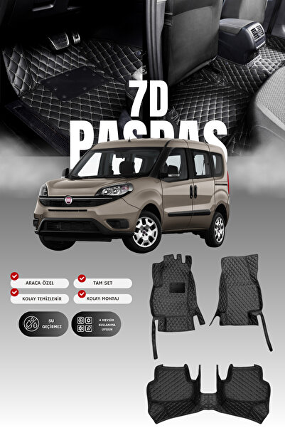 stiloto دواسة سيارة جلدية سباعية الأبعاد لسيارة فيات دوبلو (2009-2022) |   حم...