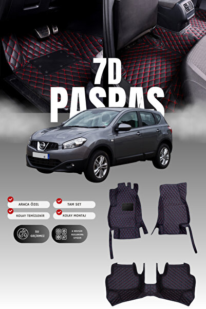 stiloto سجادة أرضية جلدية لسيارة نيسان قاشقاي ذات 7 مقاعد (2010-2013) |   حما...
