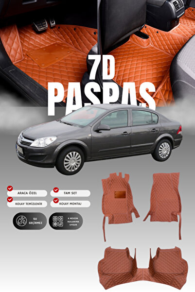 stiloto دواسة سيارة جلدية لسيارة أوبل أسترا إتش سيدان (2004-2010) طراز 7D |  ...