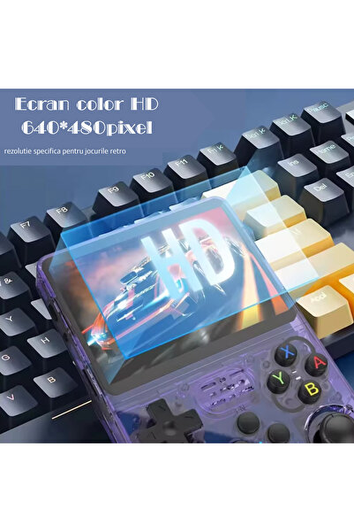 Mirunia R36S-Open Source Retro Handheld Game Console, 21 Simulators, 15,000 Pre-Installed Games, HD Screen