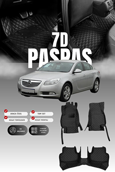stiloto Opel İnsignia (2008-2017) 7D Deri Havuzlu Oto Paspas | Tam Koruma,Ara...