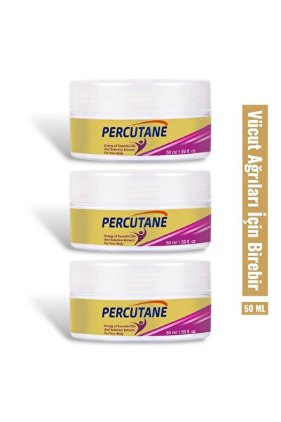 Percutane Hızlı Etkili Kas ve Eklem Rahatlatıcı Vücut Masaj Kremi 50 ML X 3 Adet