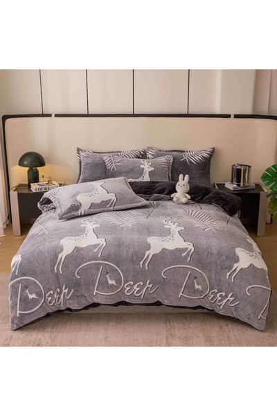 JOJO HOME Cocolino bedding set, 4 pieces, 160x230cm, Deer