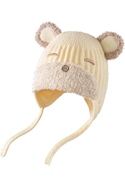 NALACAL قبعة شتوية للأطفال الصغار بأذنين لطيفتين - قبعة أطفال محبوكة ناعمة ود...