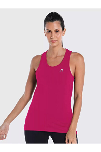 Wizard By Styli Women Burgundy Vent Wizardry Solid Racerback Tank Top