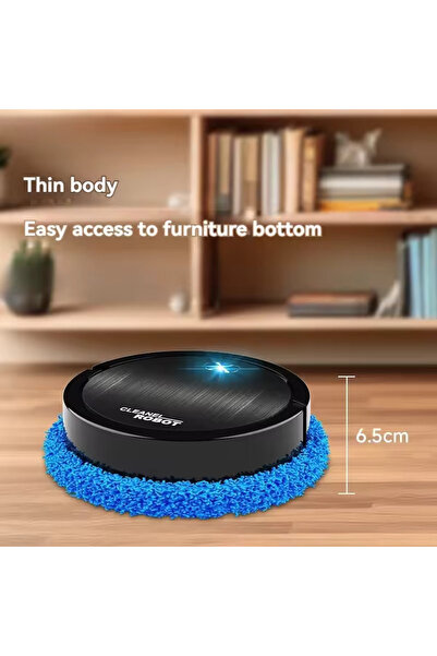 Generic Smart Robot Vacuum Cleaner with Mopping, Strong Suction, Low Noise, Auto Navigation & Slim Design