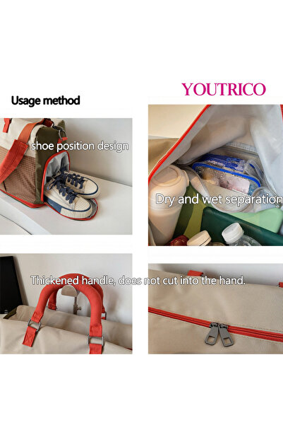 Youtrico Sports Bag - Travel Shoulder Strap Hand Suitcase