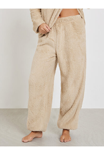 Styli Embroidered Slogan Fleece Hoodie and Joggers Set