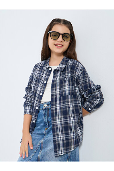 Styli Teens Blue Checkered Shirt