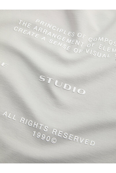 Jack & Jones Men Minimalist Core Logo Crew Neck T-Shirt