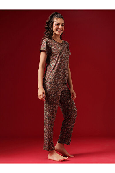 Clovia By Styli Floral Print Top and Pyjama Set