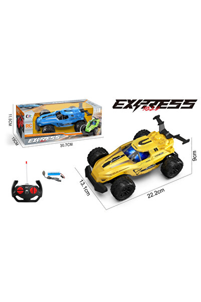 Toysea Remote Control Racing Car with Light, USB Charger, 4 Function High-Speed Rechargeable Off-Road Toy