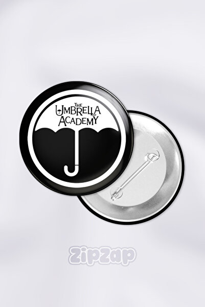 ZipZap مجموعة شارات زينة حقيبة أومبريلا أكاديمي بزر معدني (قطعة واحدة)