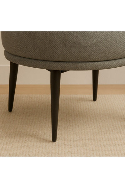 Ebticar Dark Grey Fabric Lounge Chair – Minimalist Modern Comfort