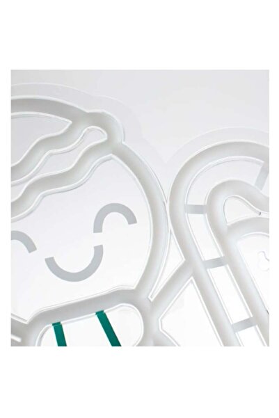 AB HOMES Gingerbread Man LED Neon Figurine, 120 LEDs, 31.5×40 cm, 8.9W, Orange & Warm White, USB