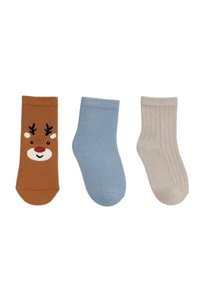 JUST SOCKS 3-Piece Baby Towel Socks