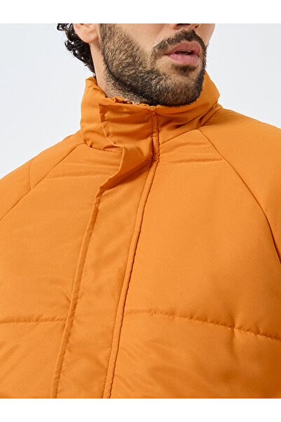 Styli Men Orange Oversized Puffer Jacket