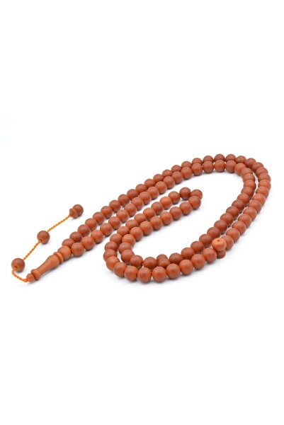 Murty99 Systematic Sphere Cut 99 Luster Orange Fiber Prayer Beads 8 mm
