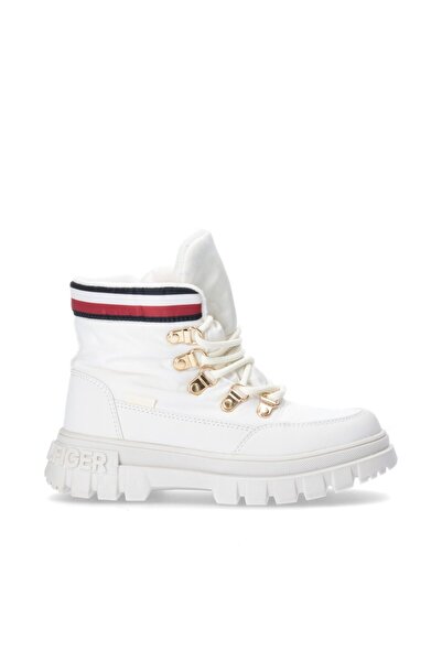 Tommy Hilfiger Lace-up Bootie Ivory