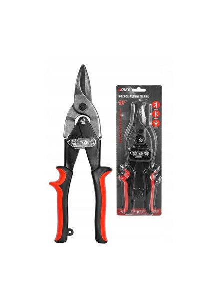 VERKE Foarfeca manuala pentru taiat tabla, pe dreapta, 250mm,