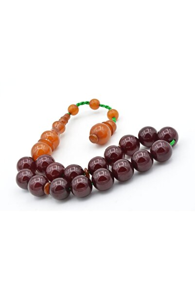 Murty99 Ahmet Emin Made Ottoman Model Globe Cherry Squeeze Amber Efe Mascot Prayer Beads